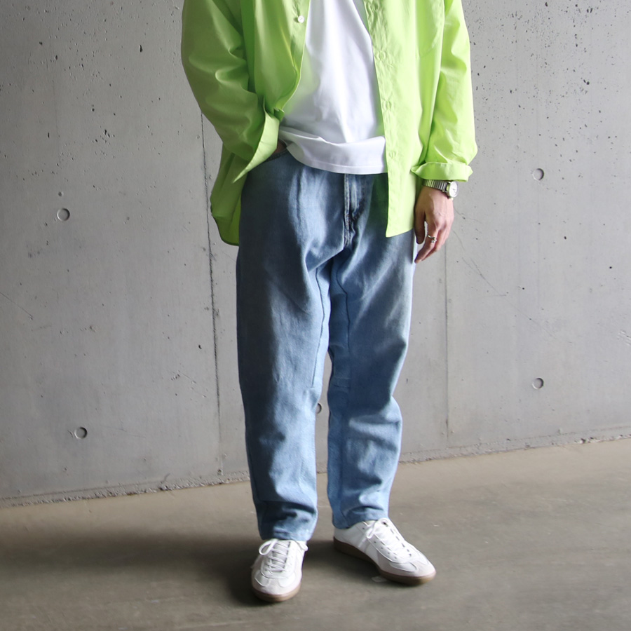 SEEALL (シーオール) [ RECONSTRUCTED BELTED BUGGY DENIM ] リメイク バギーデニムパンツ (DENIM)