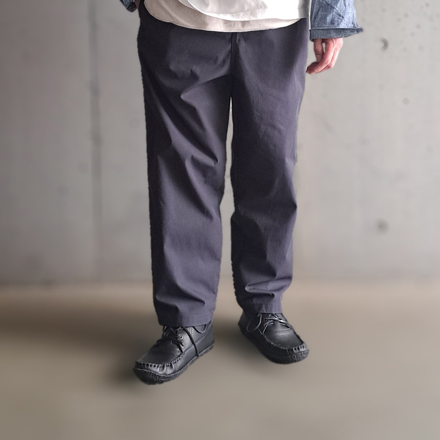 Y (ワイ) 1655140302 [ ORGANIC COTTON / RECYCLE POLYESTER TWILL TAPERED EASY TR ] オーガニックコットン/リサイクルポリエステル  テーパードイージートラウザーズ (2COLOR)