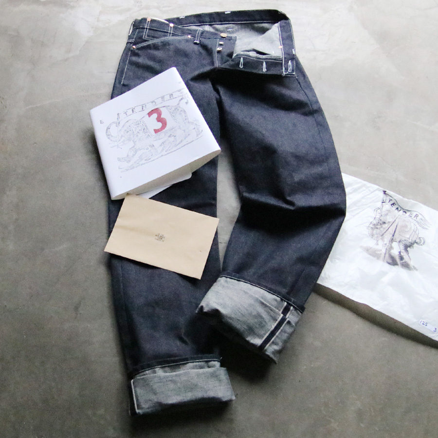 TENDER CO. (テンダー) [125　UNBORN INDIGO] HIGH STRAIGHT JEANS / ハイライズ ストレート ジーンズ