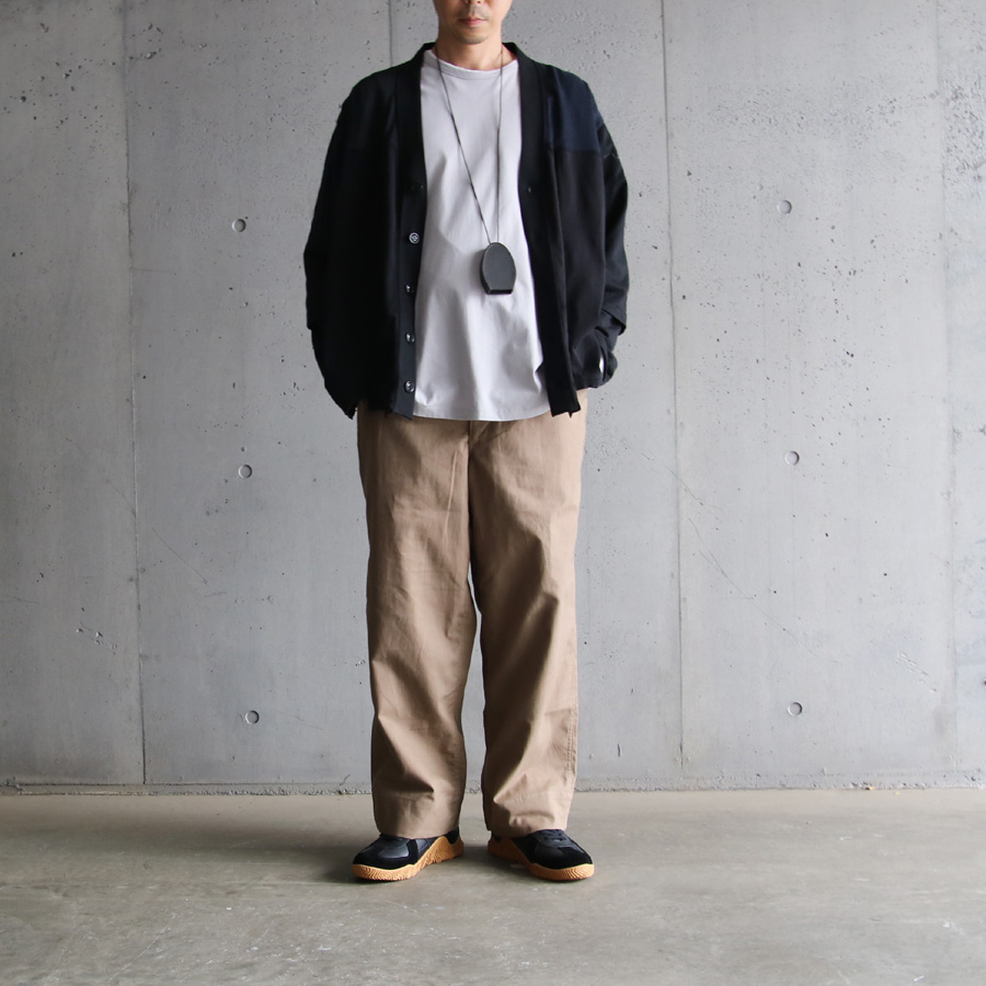 TUKI (ツキ) 0158 [ SHORT TROUSERS / COTTON SERGE ] コットンサージ ショートトラウザーズ (KHAKI)