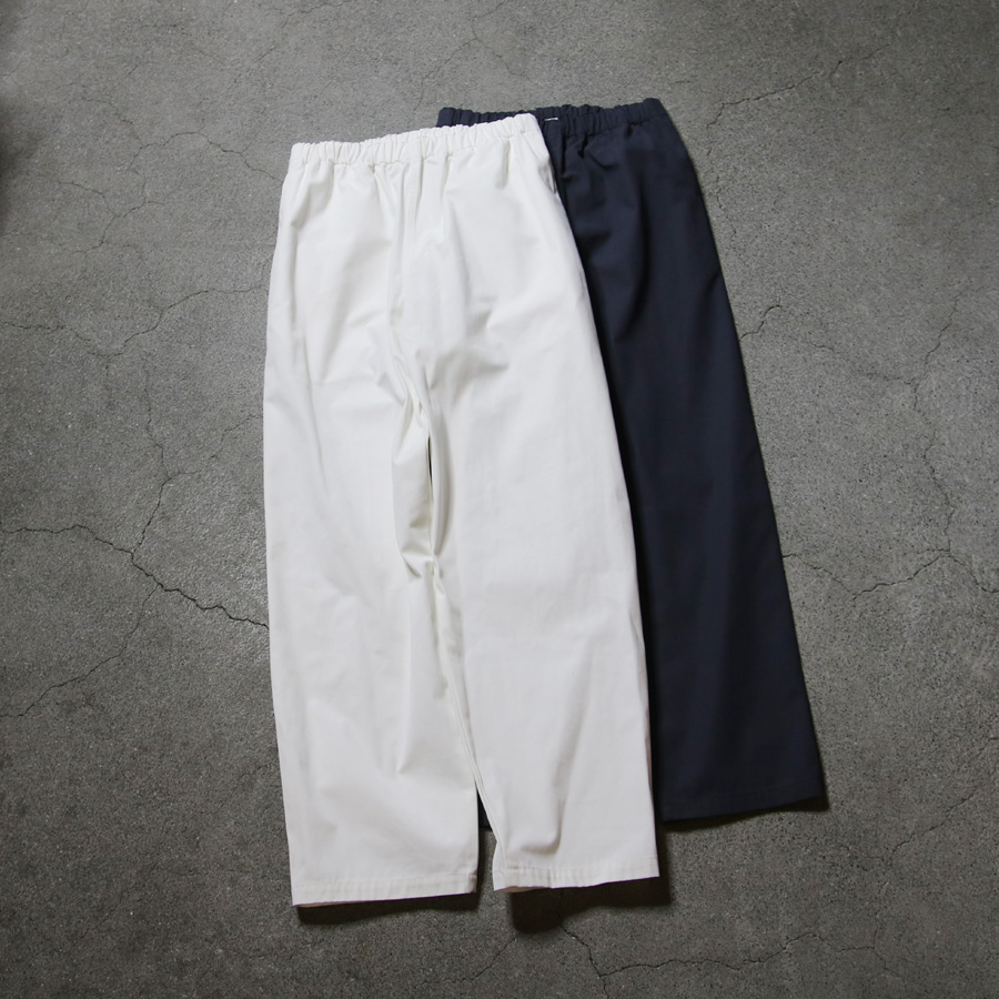 Y (ワイ) 1655140302 [ ORGANIC COTTON / RECYCLE POLYESTER TWILL TAPERED EASY TR ] オーガニックコットン/リサイクルポリエステル  テーパードイージートラウザーズ (2COLOR)