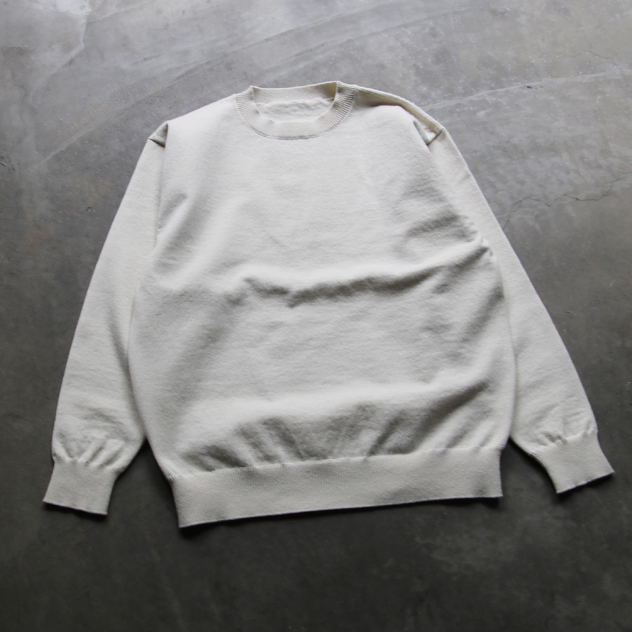 YONETOMI NEW BAISC (ヨネトミ ニューベーシック) 95-214-004 [RIGID CASHMERE SWEATER] リジッドカシミヤセーター (RAW)