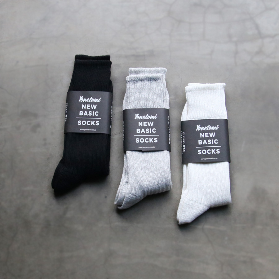 YONETOMI NEW BAISC (ヨネトミ ニューベーシック) 96-220-006 [COTTON SILK RIB SOCKS] コットン シルク リブ ソックス (3COLOR)