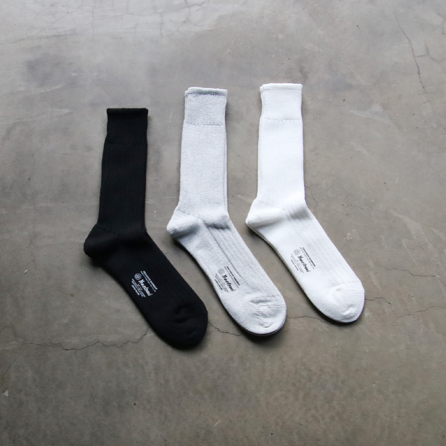 YONETOMI NEW BAISC (ヨネトミ ニューベーシック) 96-220-006 [COTTON SILK RIB SOCKS] コットンシルクリブソックス (3COLOR)