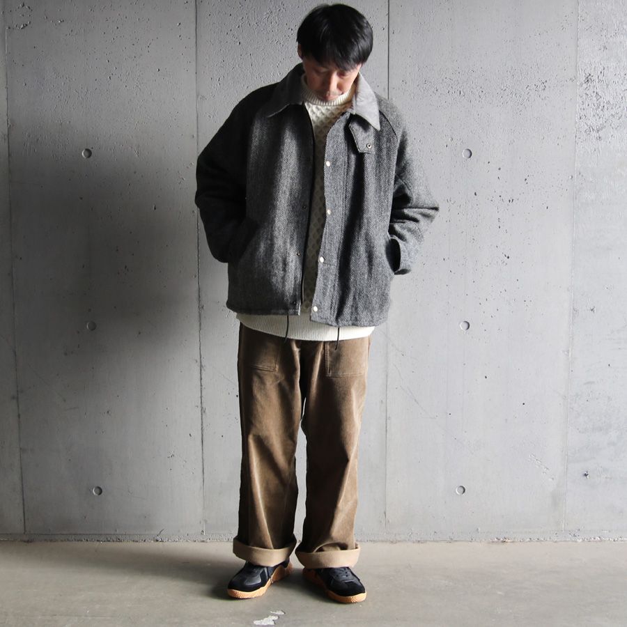 YOUSED (ユーズド) [ HARRIS TWEED DRIVERS JACKET ] リメイク ハリスツイード ドライバーズジャケット 