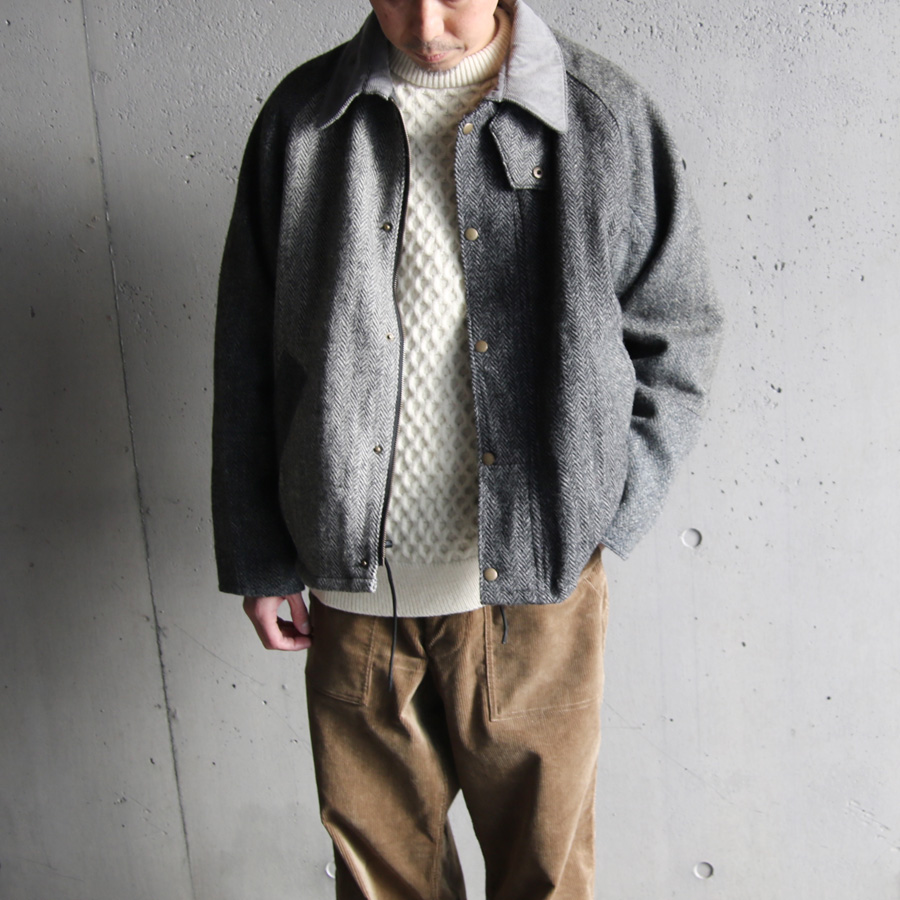 YOUSED (ユーズド) [ HARRIS TWEED DRIVERS JACKET ] リメイク ハリスツイード ドライバーズジャケット 