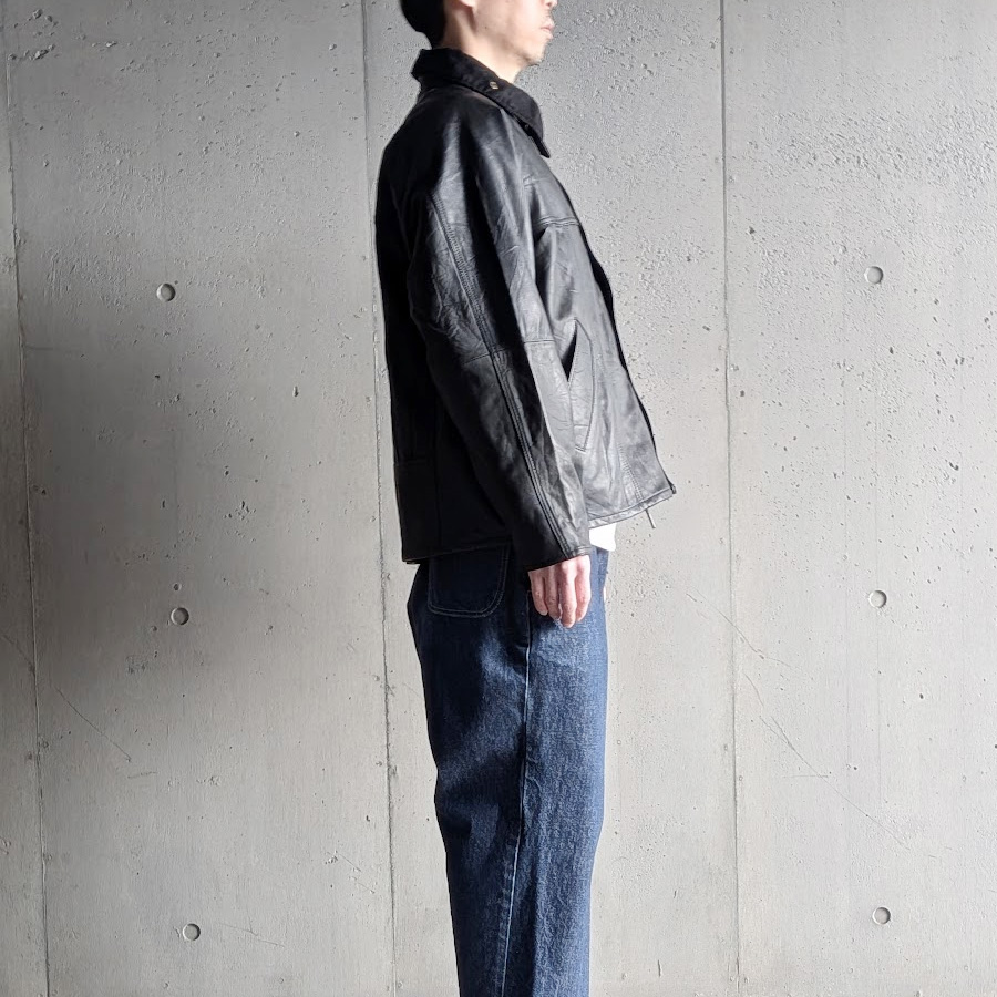 YOUSED (ユーズド) [ LEATHER DRIVERS JACKET ] リメイク レザー ドライバーズジャケット 